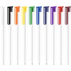 Plastic Printed logo Pen Absolute Extra  Retractable Pens with ink colour black